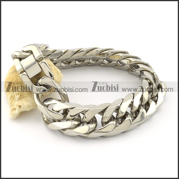 Functional 316L men's stamping bracelet -b001515