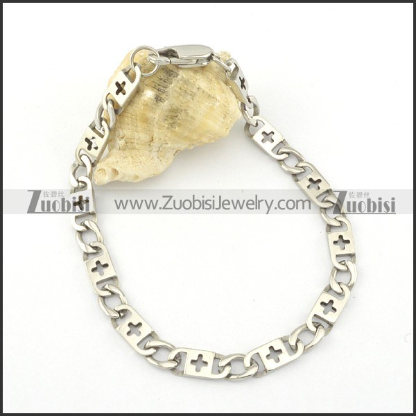 6mm cross chain bracelet b002072