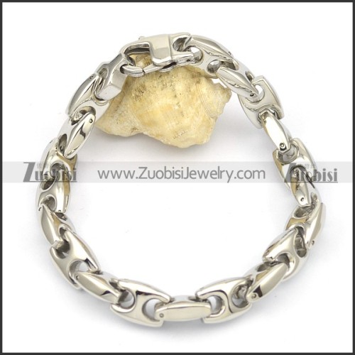 10mm wide bracelet with big casting lobster clasp b002427