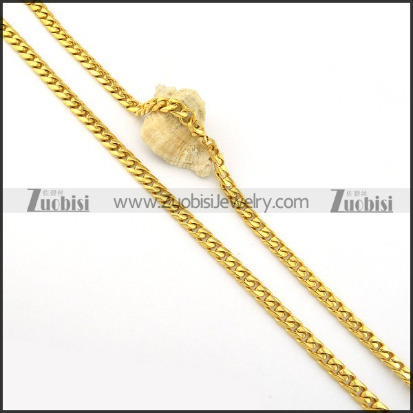 good quality oxidation-resisting steel Stamping Necklace for Wholesale -n000261