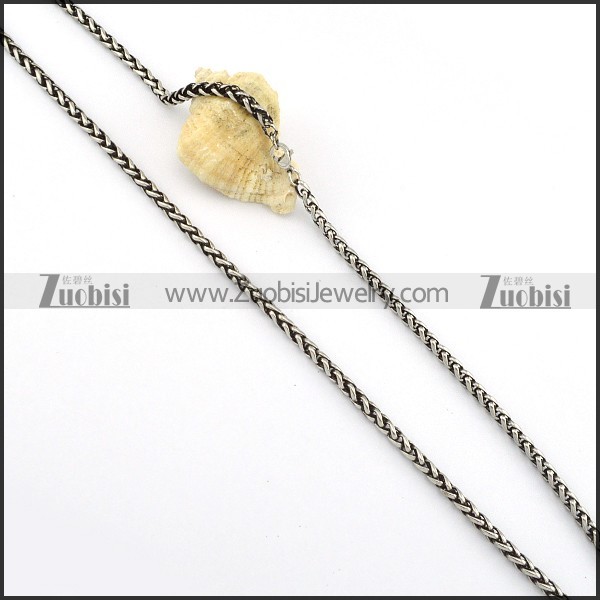 Vintage 316L Stainless Steel Chain for matching men's biker jewelry -n000250