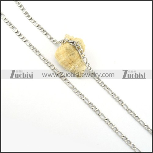brilliant oxidation-resisting steel Necklace -n000285