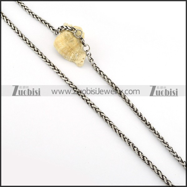 Vintage 316L Stainless Steel Chain for matching men's biker jewelry -n000249