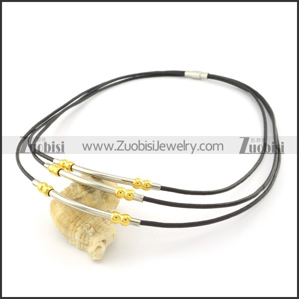 leather necklace n000448