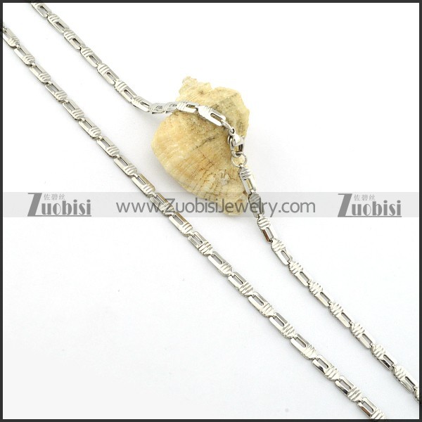 Hot Welcome 316L Stainless Steel small chain necklaces for ladies -n000395