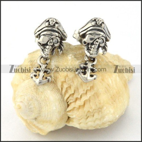 Clear Eye Pirate Captain Earring e000370