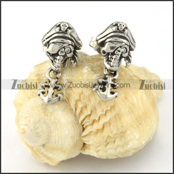 Clear Eye Pirate Captain Earring e000370