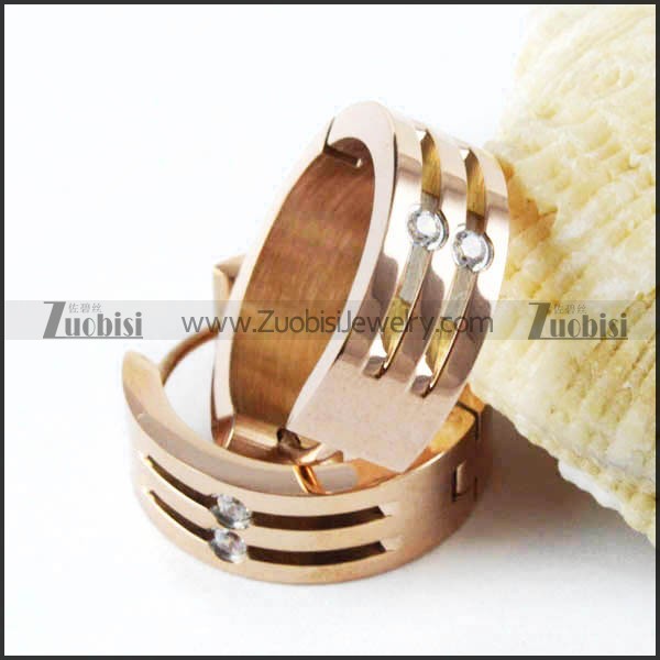 Rose Gold Stainless Steel Earring - e000016