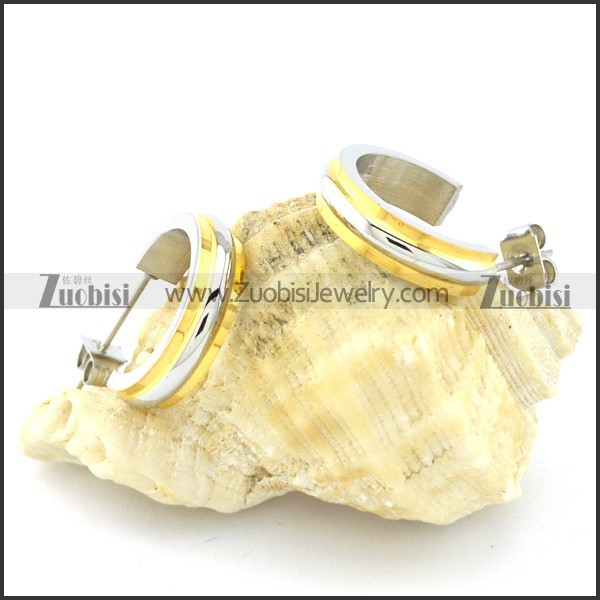 beauteous oxidation-resisting steel Plating Earring for Ladies -e000514