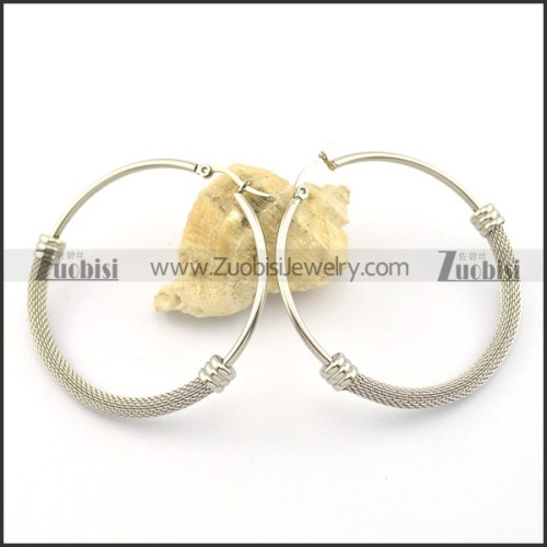 clip on earrings in stainless steel e000868