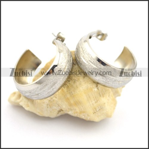 big pierced earrings with wide of 9mm e000896