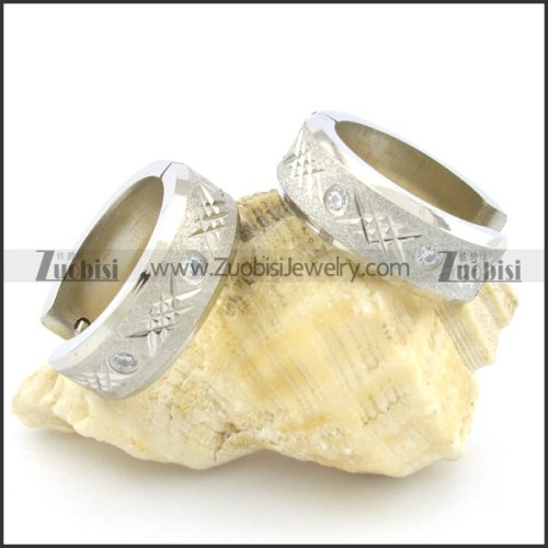 stainless steel cutting earring e000758