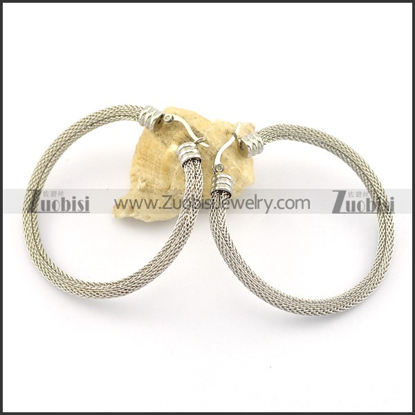 net circle earrings e000865
