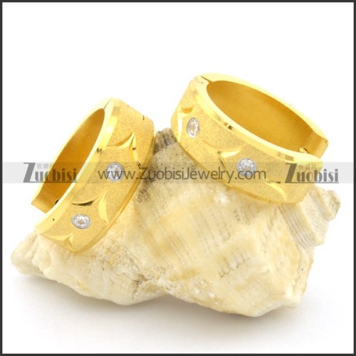 stainless steel cutting earring e000756