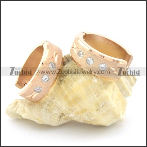 stainless steel cutting earring e000754