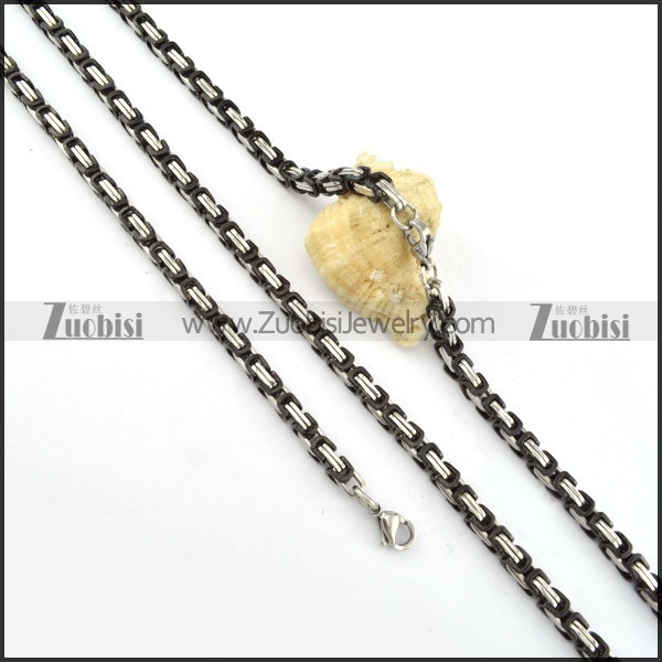 wonderful nonrust steel Stamping Necklace with Bracele Set - s000240