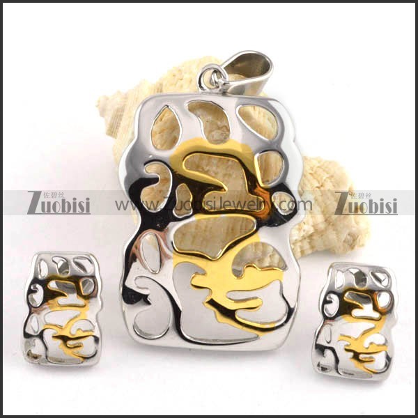 Little Bear Stainless Steel jewelry set-s000042