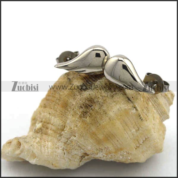 Cute Stainless Steel Wings of Angel Earring for Girls e001047