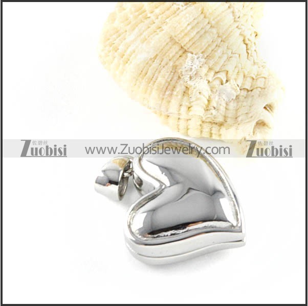 316L Stainless Steel Heart Pendant - p000120