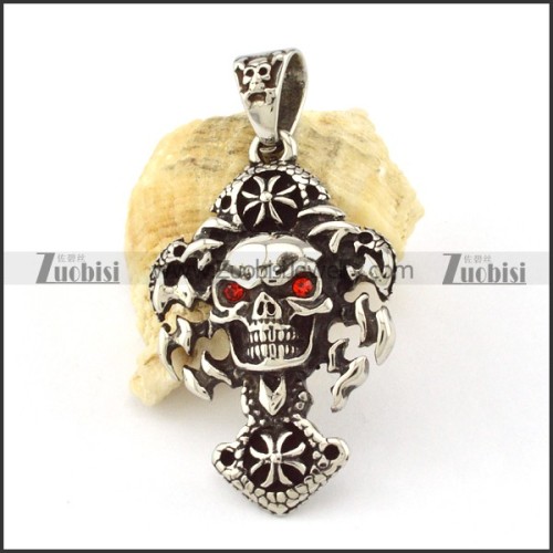 Stainless Steel Skull Pendant -p000777