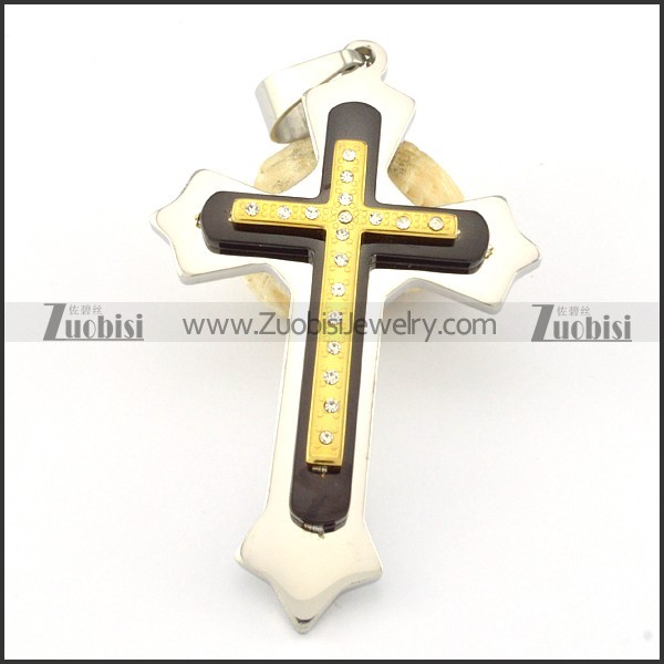 Stainless Steel Cross Pendant -p000686