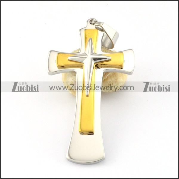 Stainless Steel Cross Pendant -p000673