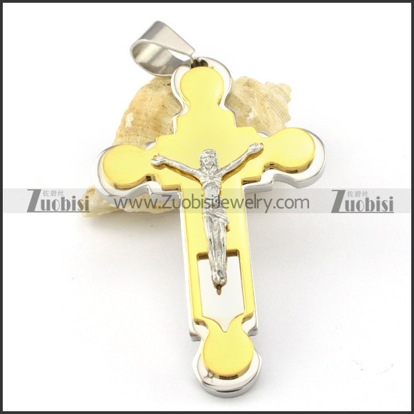 attractive 316L Steel Cross Pendants - p000574