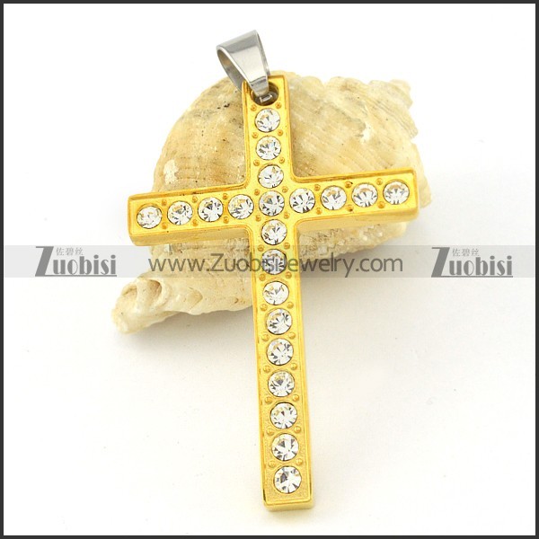 nice-looking nonrust steel Cross Pendants - p000500
