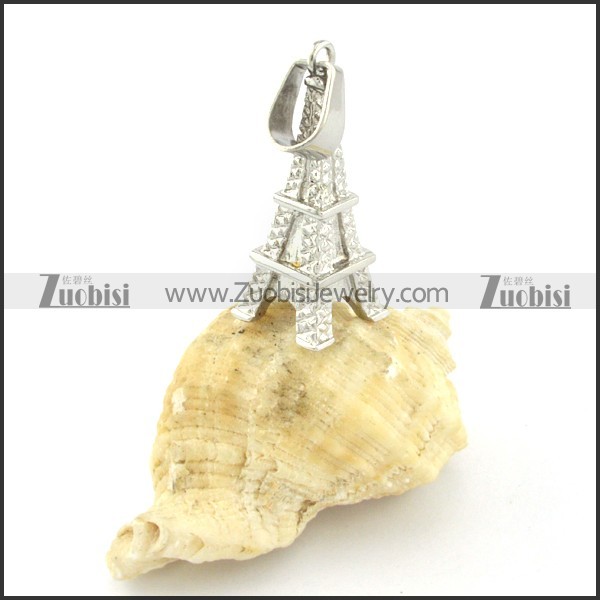 Good Quality 316L Stainless Steel Paris Eiffel Tower Pendants - p000510