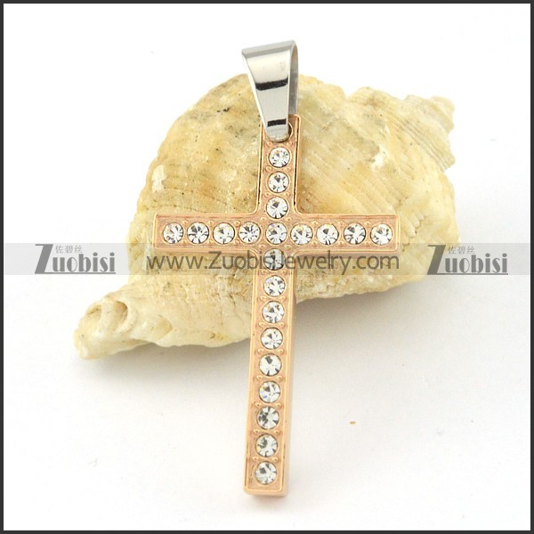 remarkable 316L Steel Cross Pendants - p000496