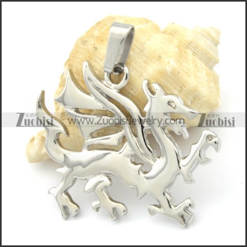 Stainless Steel Flying Dragon Pendant -p000314