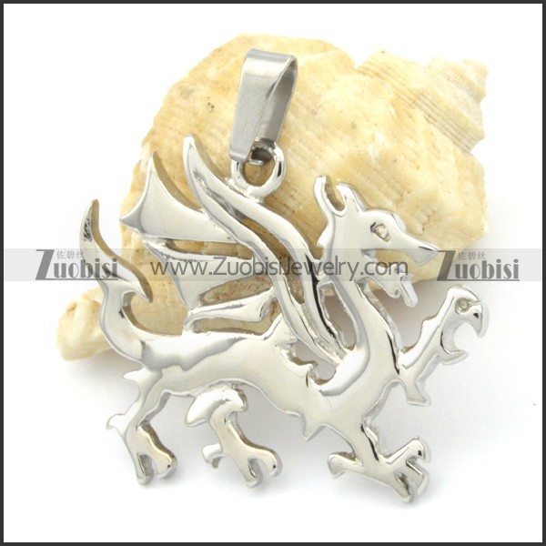 Stainless Steel Flying Dragon Pendant -p000314