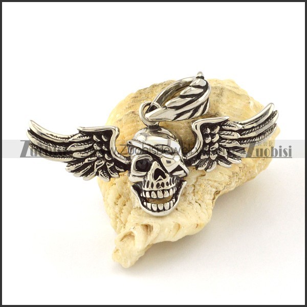 Stainless Steel Skull Pendant -p000744