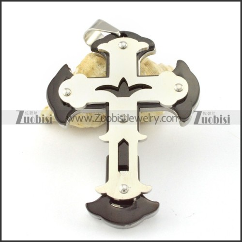 brilliant oxidation-resisting steel Cross Pendants - p000571