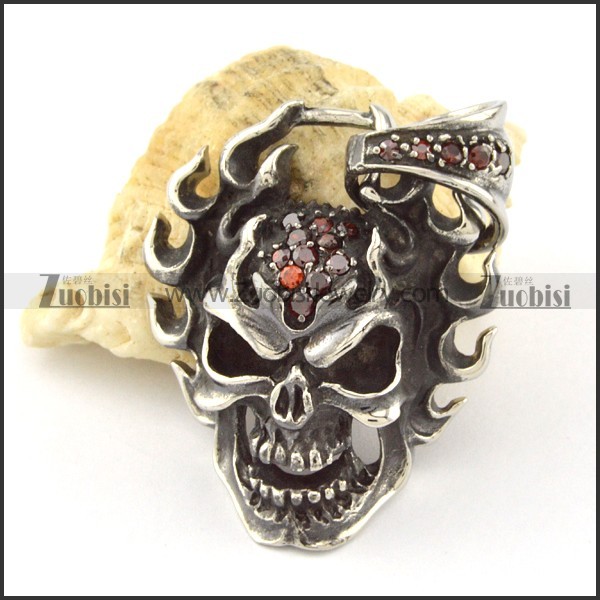 Stainless Steel Skull Pendant -p000755