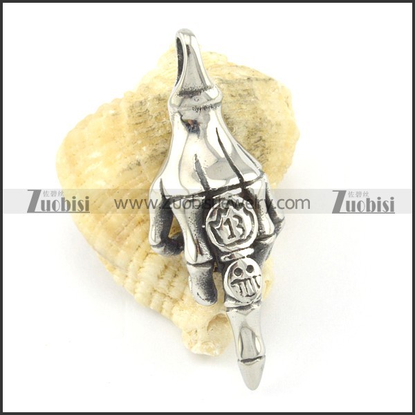 human skeleton hands for biker pendant p001585