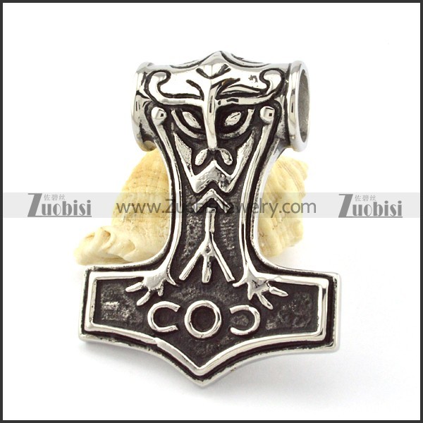 Stainless Steel Hammer of Thor Pendant -p000850