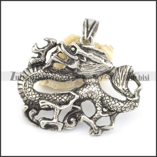 vintage mens dragon pendant p001530