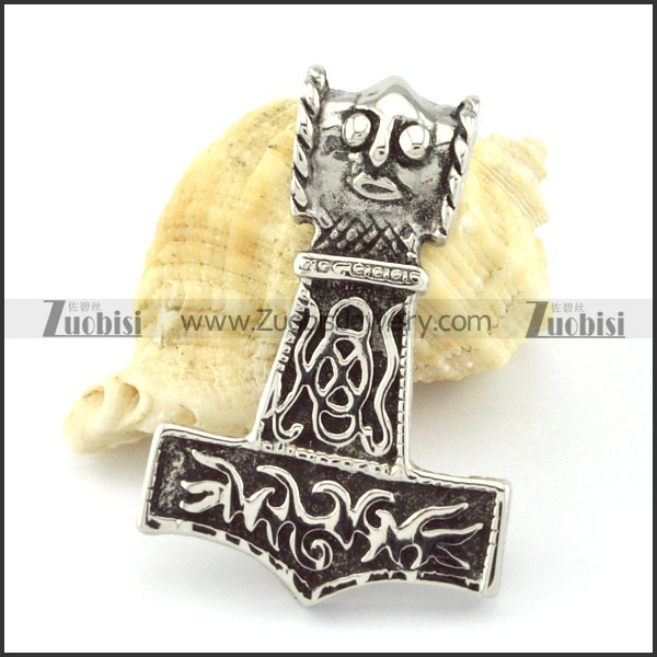 Stainless Steel Hammer of Thor Pendant -p000851