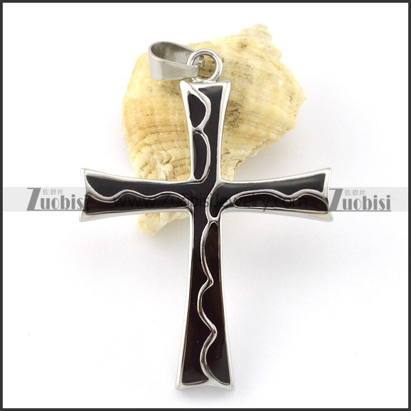 oxidation-resisting steel remarkable Cross Pendants -p000924