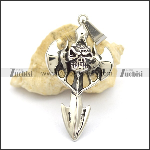 skull pendant p001712