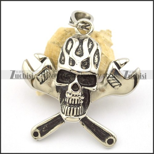 Spanner Skull Pendant p002183