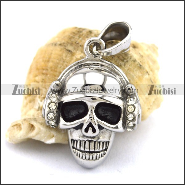 Stylish DJ Skull Pendant p002804