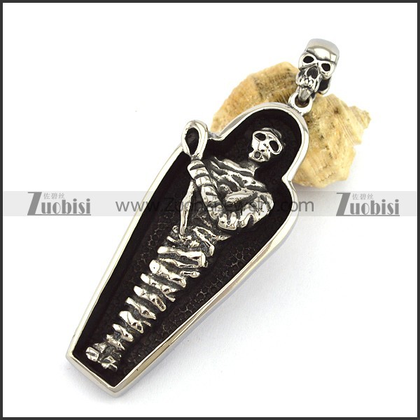 Mummy Pendant with Skull Buckle p002826