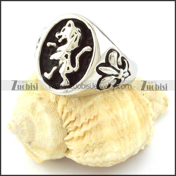 Stainless Steel Leo Rings -r000641