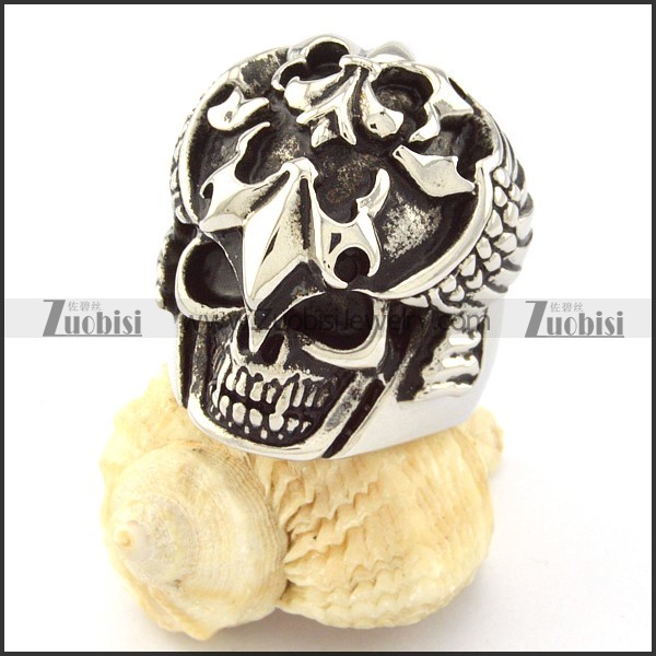 Cool Solider Skull Stainless Steel Rings -r000703