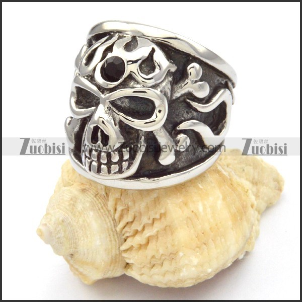Stainless Steel Skull Rings -r000476