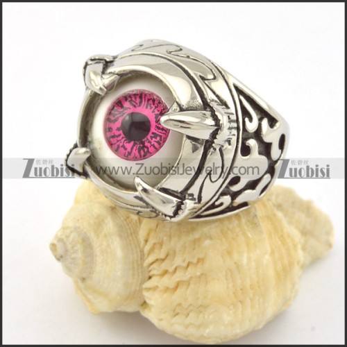 Purple Blinked Evil Eye Ring r001297