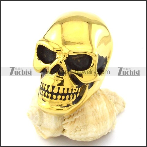 Large Mens Skull Ring in Stainless Steel for Motorcycle Bikers -r000719
