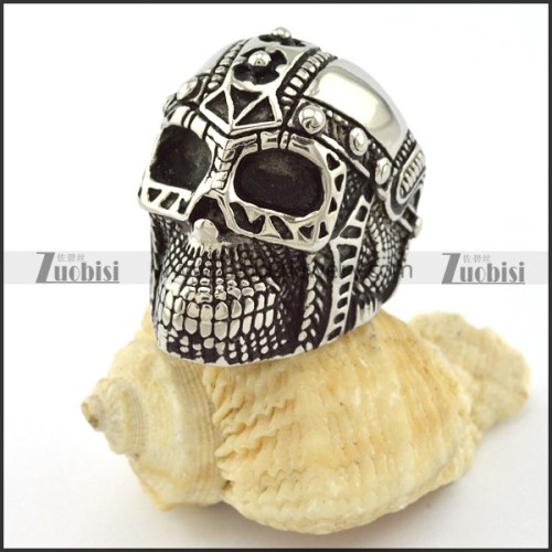 Good-looking 316L Steel skull ring for men -r001045